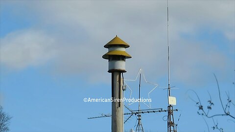 Weekly Siren test+ Noon Blast, Pleasant Hill, Illinois