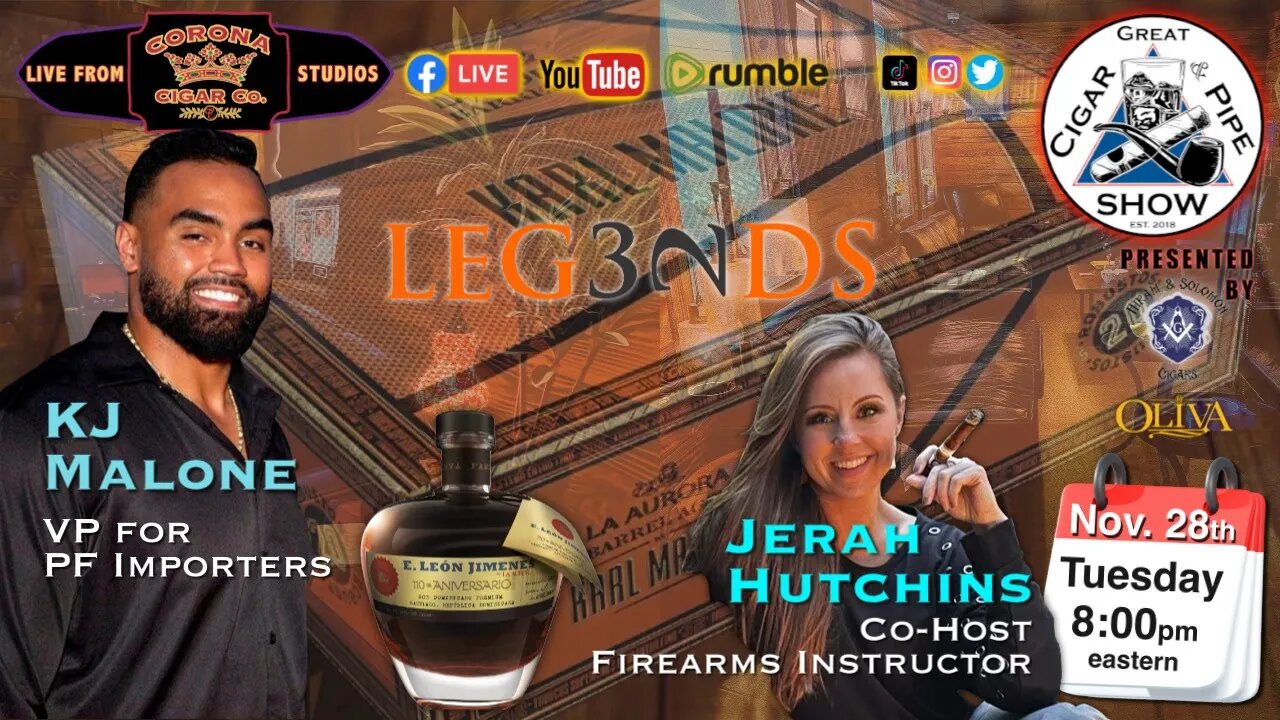 Talk’n cigars, rum, Leg32ds and life with KJ Malone!