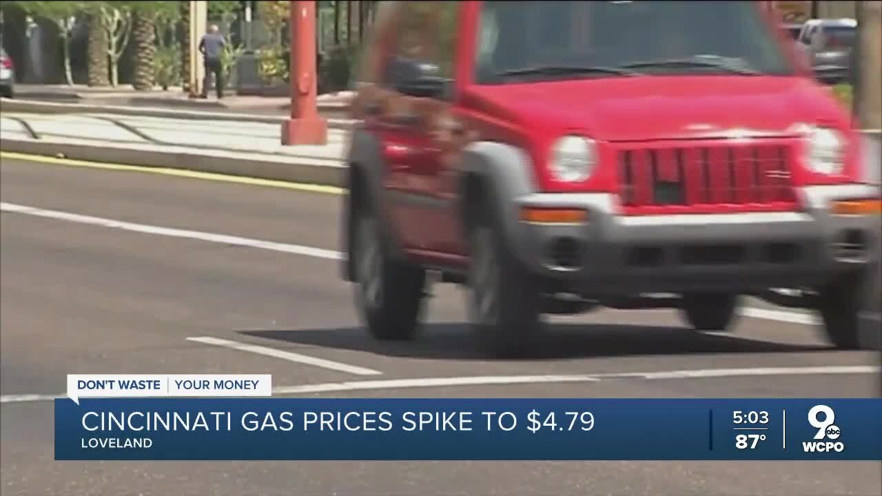 Tri-State gas prices break records in spike to $4.79