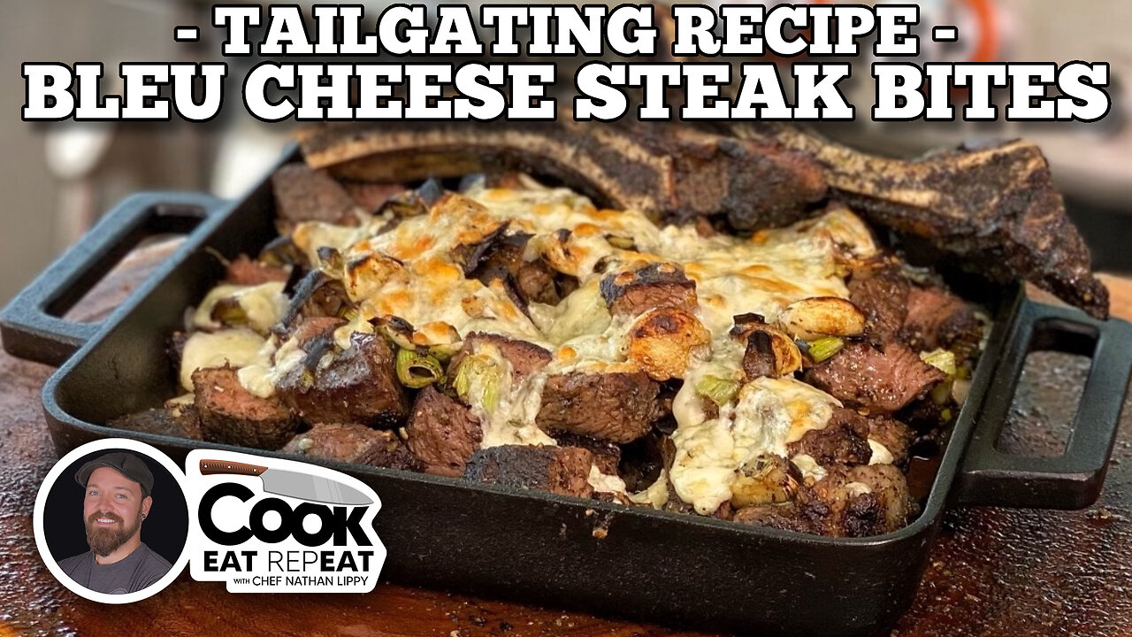 Blackstone Game Day Recipes: Bleu Cheese Steak Bites