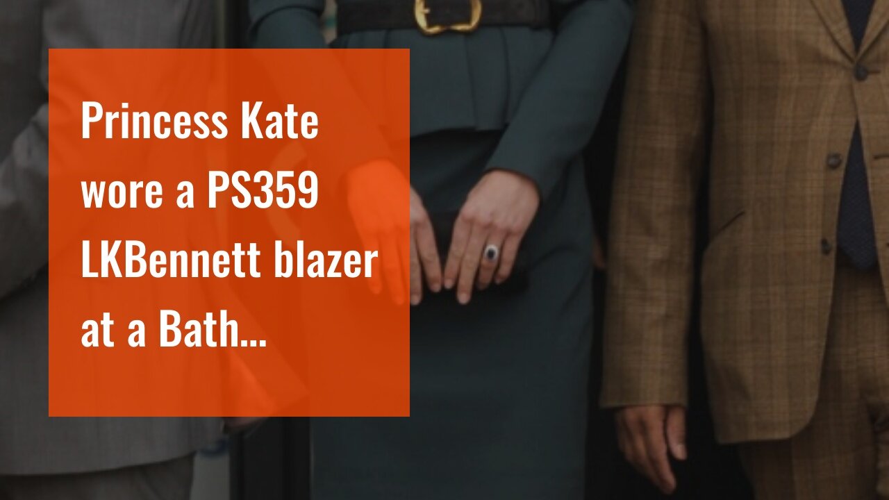 Princess Kate wore a PS359 LKBennett blazer at a Bath Community Center