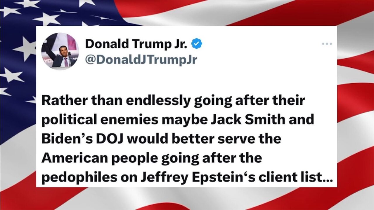 Christian Patriot - Jack Smith& Biden's DOJ Should Be After The Pedophiles on Epstein's Client List