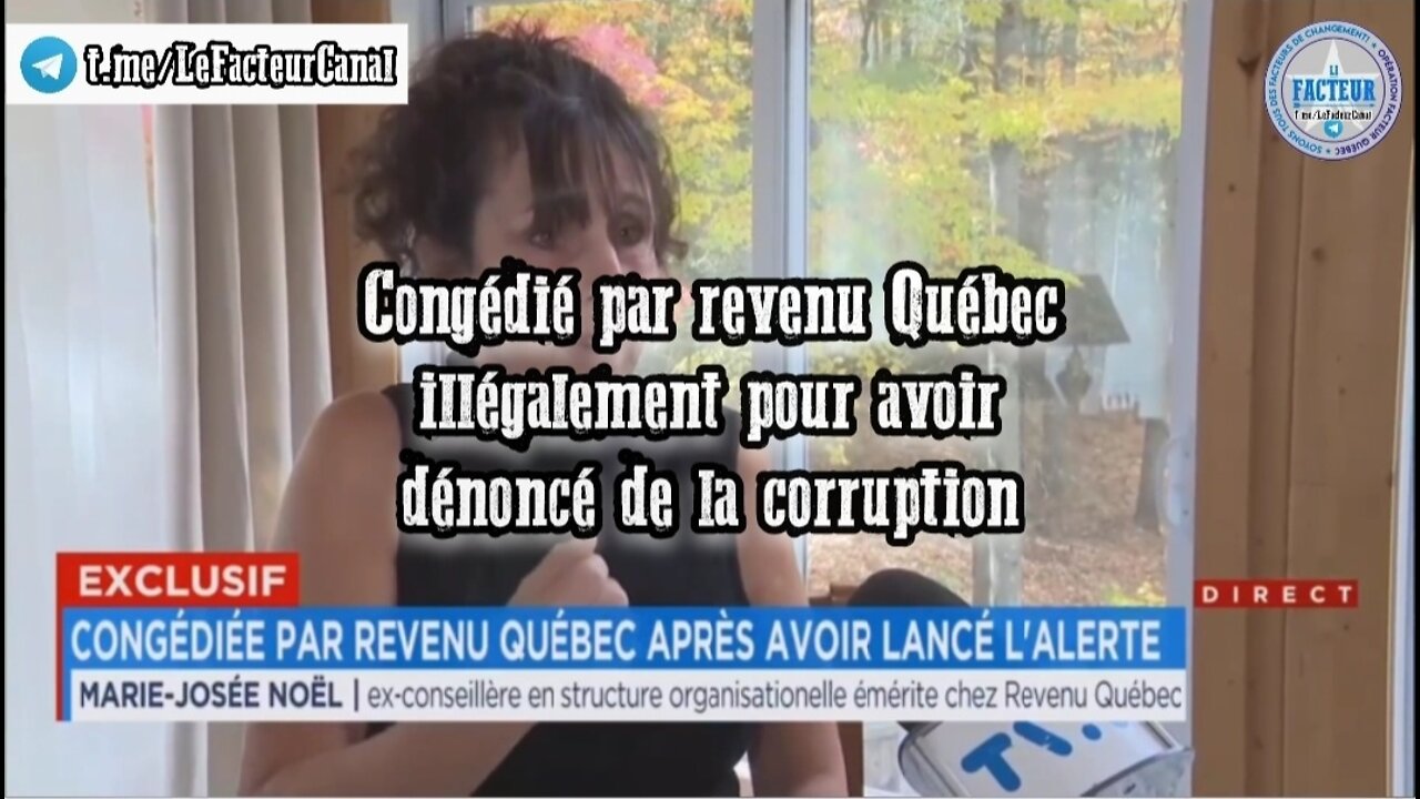 Congédié par revenu Québec illégalement pour avoir dénoncé de la corruption