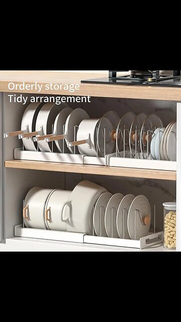Kitchen Cabinet Organizers Pot Storage Rack