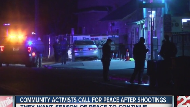 Activists call for peace after recent shootings