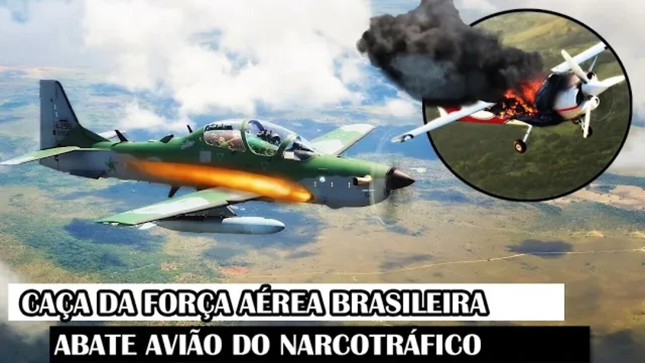 Caça Da Força Aérea Brasileira Abate Avião Do Narcotráfico