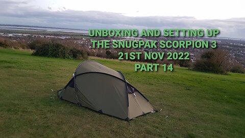 Getting out of the snugpak scorpion 3 tent and closing the door..21st Nov 2022