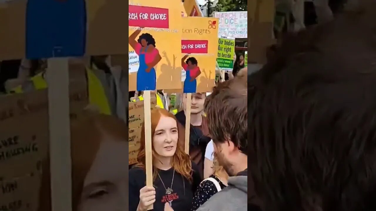 Patsy Stevens confronted called a hypocrite pro choice demonstration #marchforlife