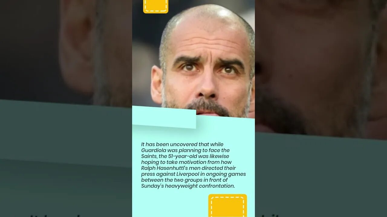 Pep Guardiola Spent Time Analyzing Clips of Liverpool and Southampton While His Wife Slept #shorts