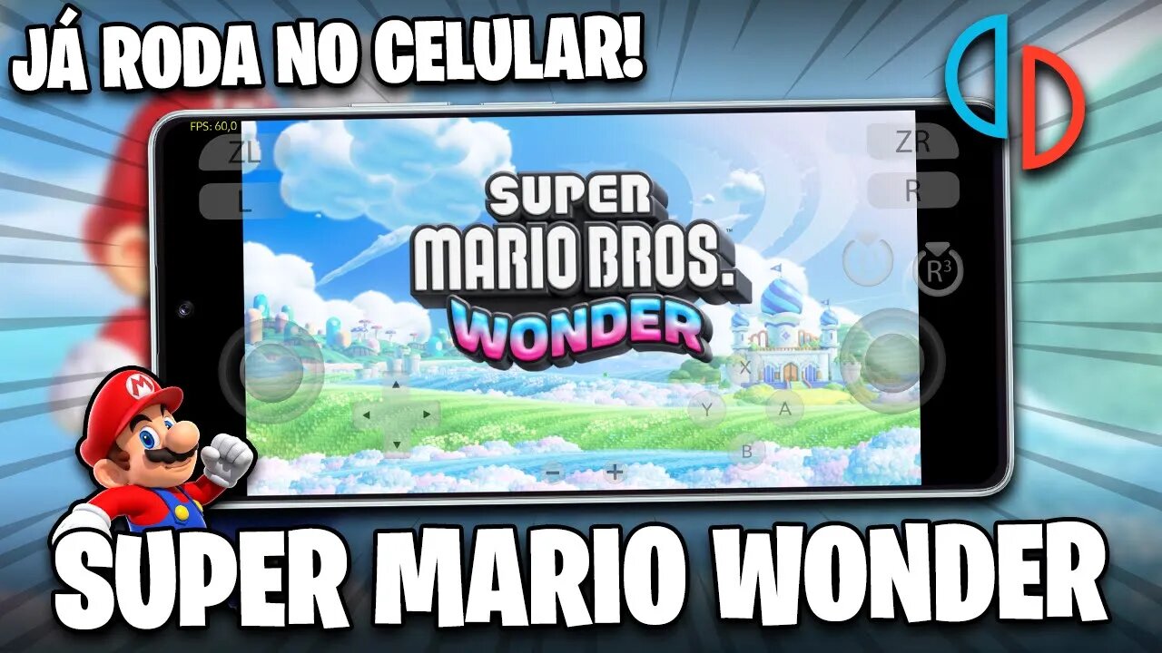 SUPER MARIO WONDER JÁ RODA NO CELULAR! | Yuzu Android