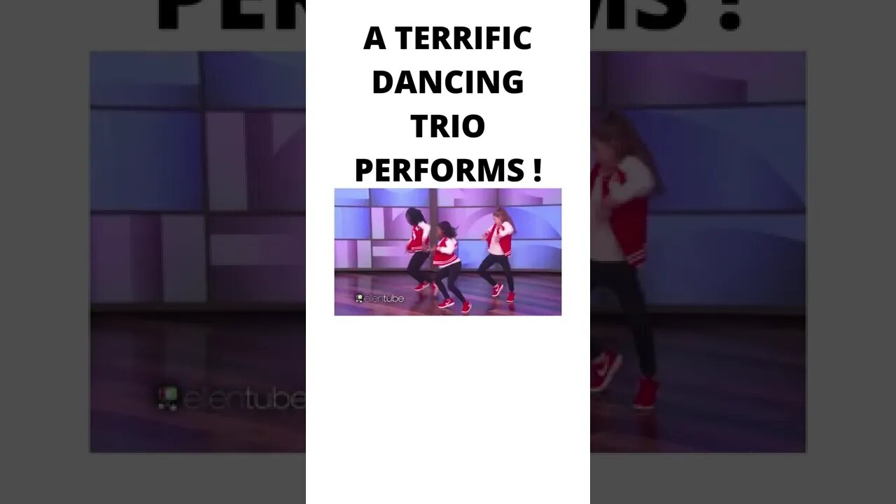 A TERRIFIC DANCING TRIO PERFORMS ! #SHORTS