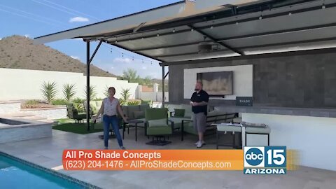 Robert Mulvin of All Pro Shade Concepts creates custom shade for any size patio