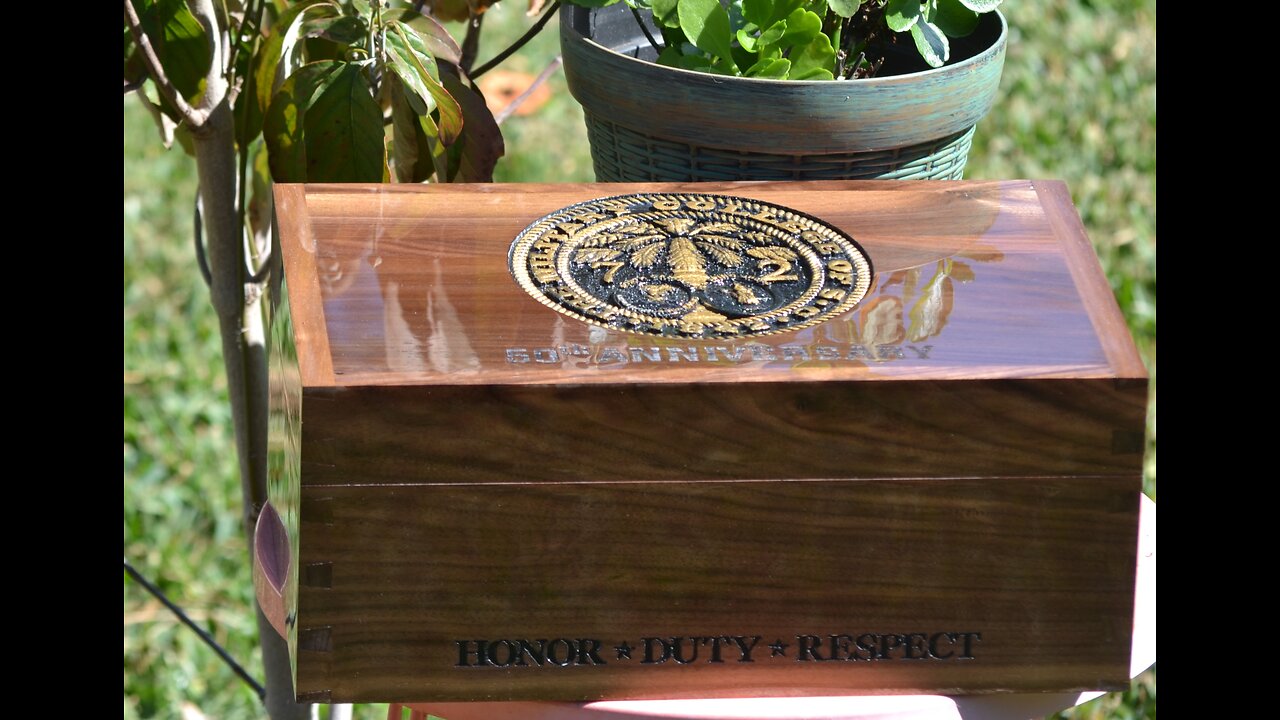 Watch the ENTIRE CREATION of The Citadel Class of 1972 Keepsake Box!