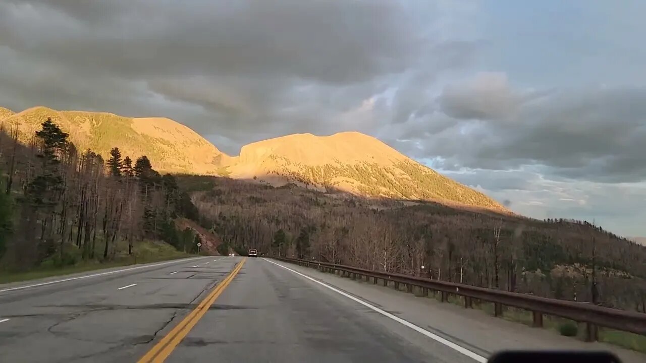 A Drive thru the mountian pass Colorado