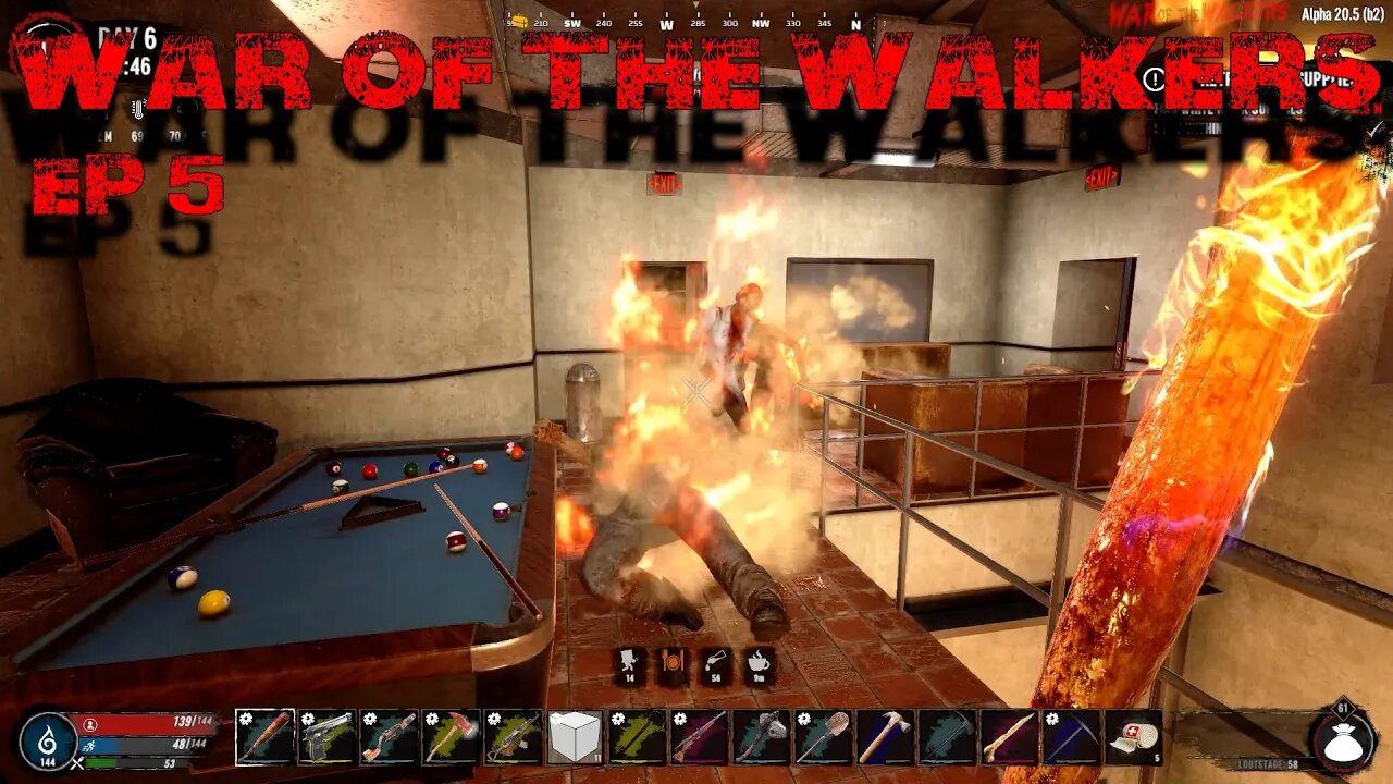 War of the Walkers - Fire, BS, and minibikes - 7 Days to Die