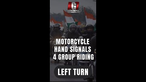 MOTORCYCLE HAND SIGNALS FOR GROUP RIDING P1