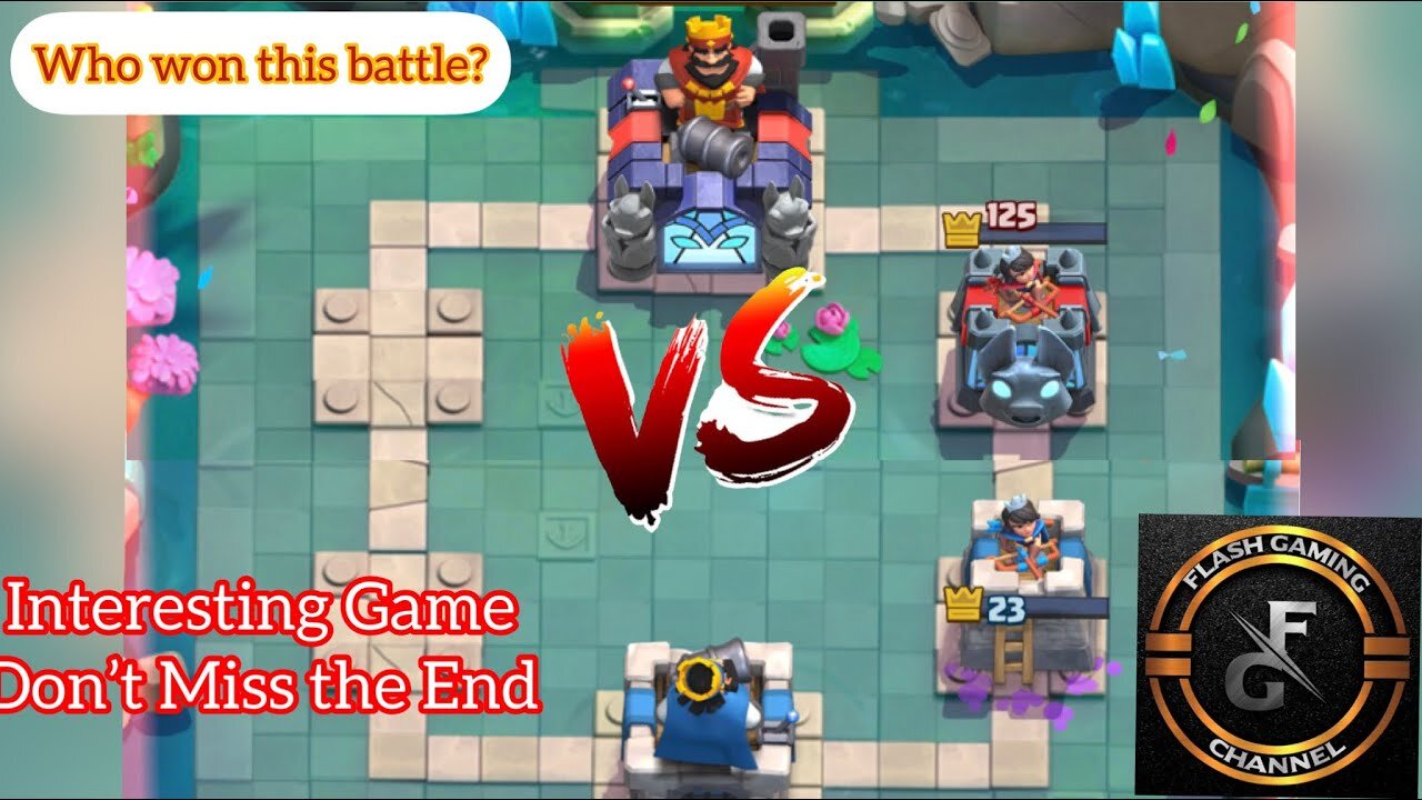 Clash Royale | Interesting Gameplay | Very close range battle | Who won this battle | Guess #video