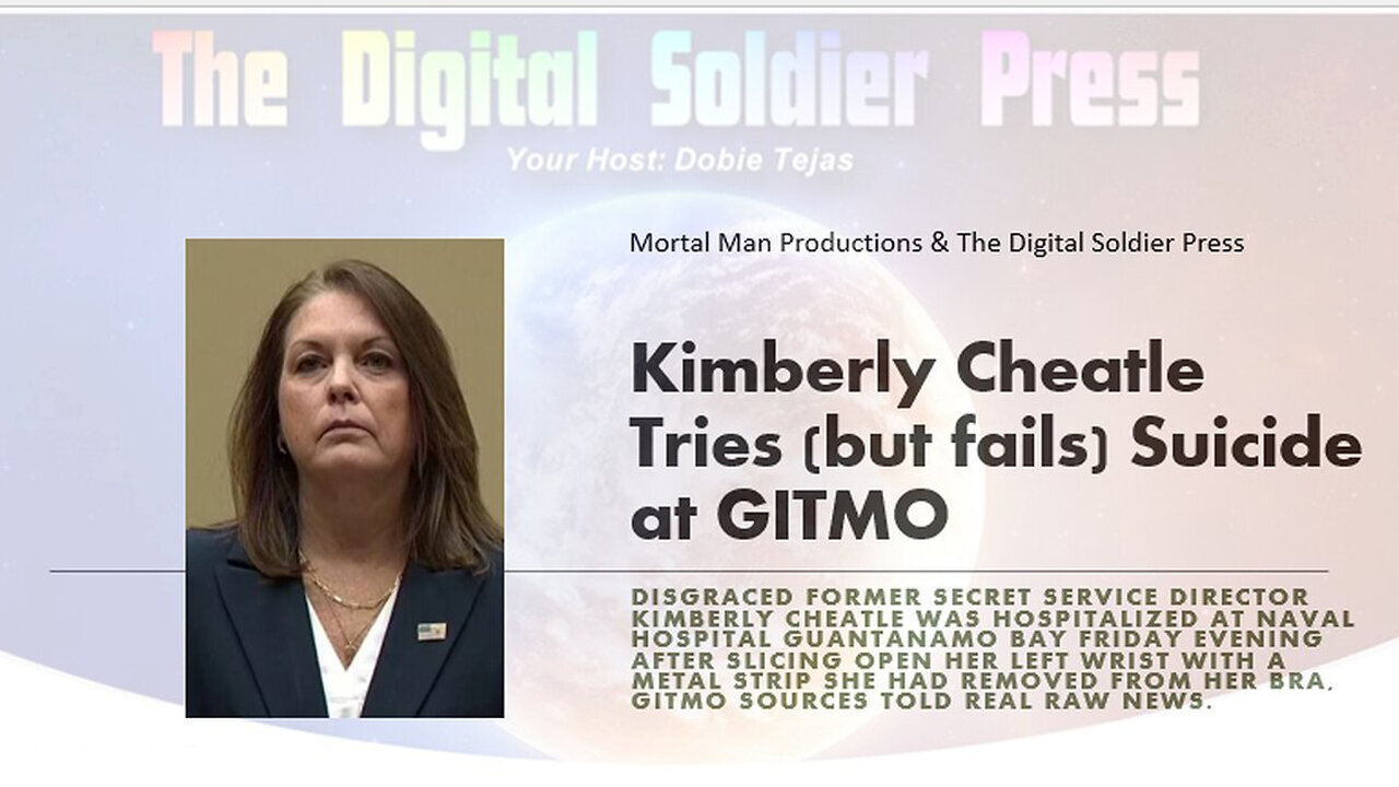 Kimberly Cheatle Tries Suicide At GITMO - 8/13/24..