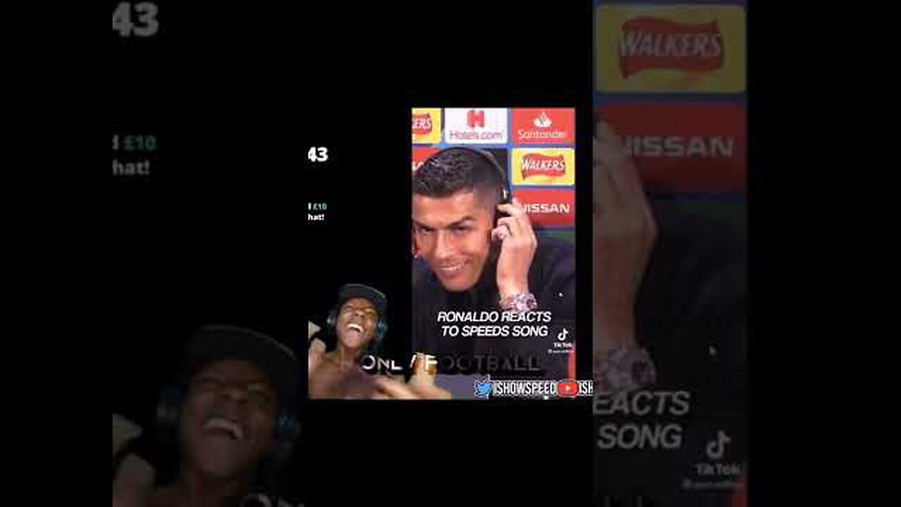 Ronaldo reacts to Ishowspeed song this is real