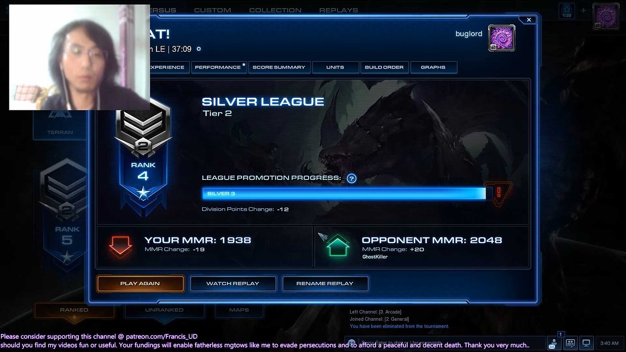 starcraft2 zvt an epic defeat by battlecrusiers on ancient cistern