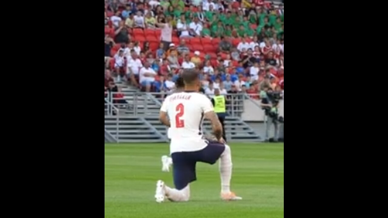 June 2022: England soccer players booed by based Hungarian children for taking the knee.