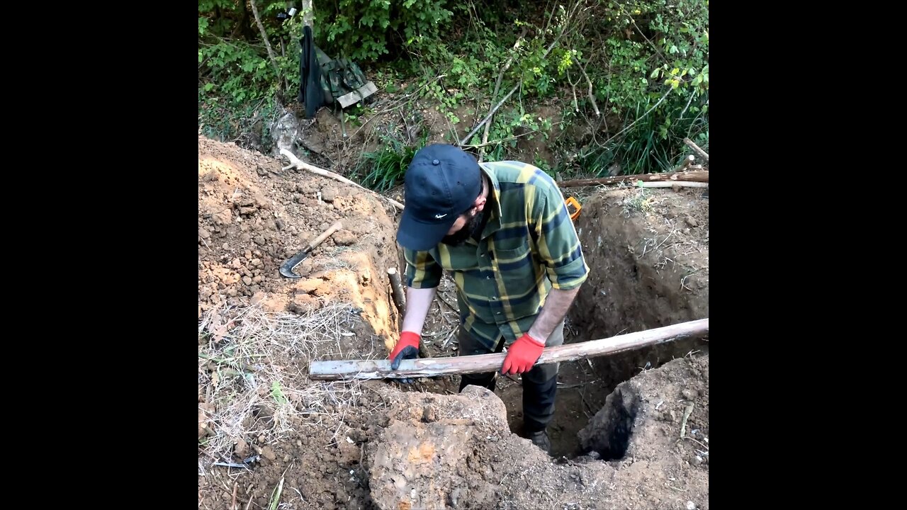 Building Underground Shelter With Fireplace, Survival Outdoor Cooking