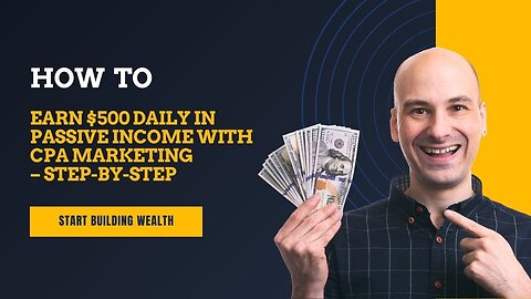 CPA Marketing Method That Earns You $500 Daily with Free Traffic!