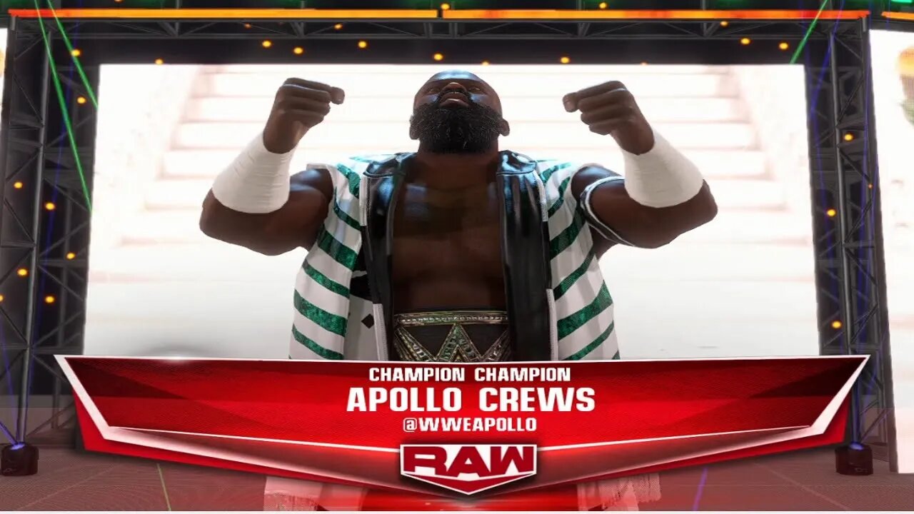 Apollo Crews Entrance WWE 2k22