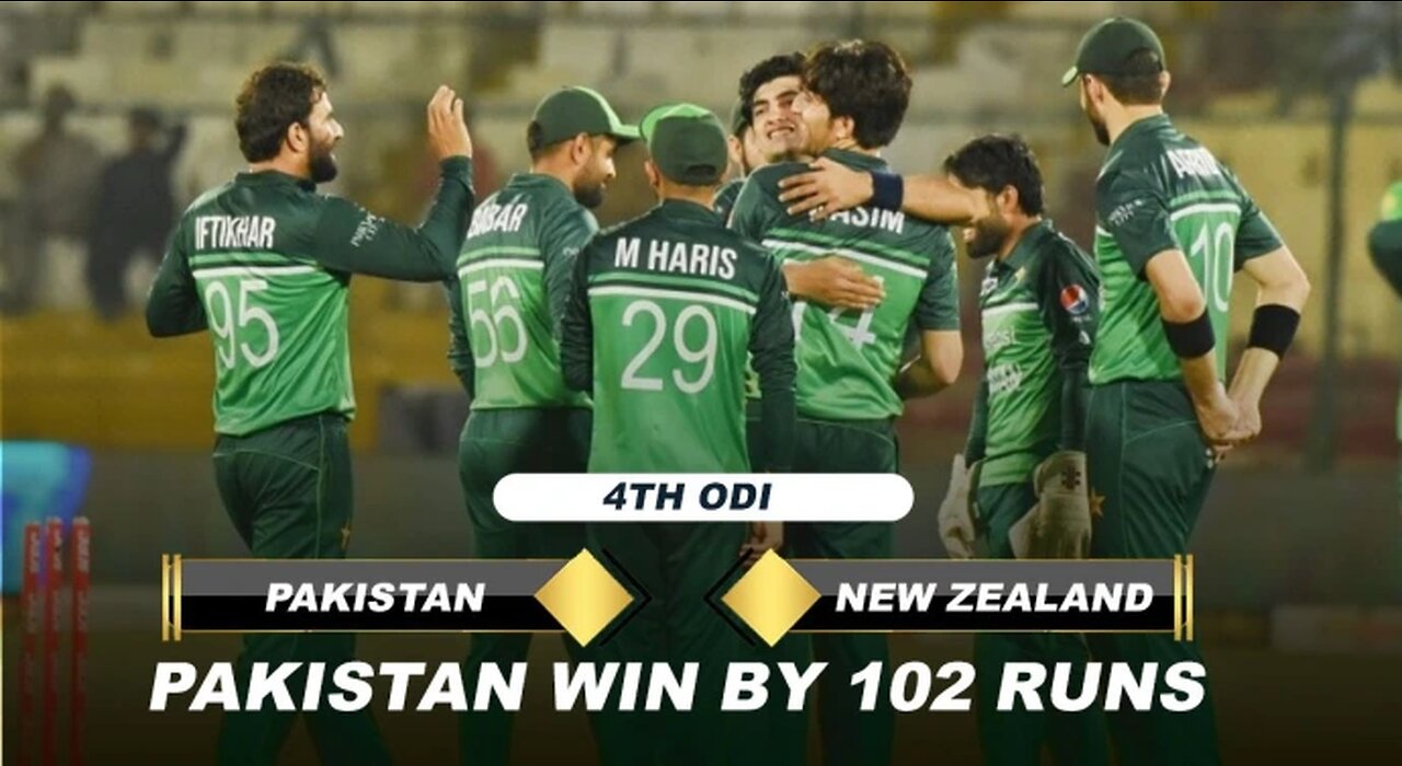 PAKISTAN v NEWZEALAND 4th ODI - IPL News