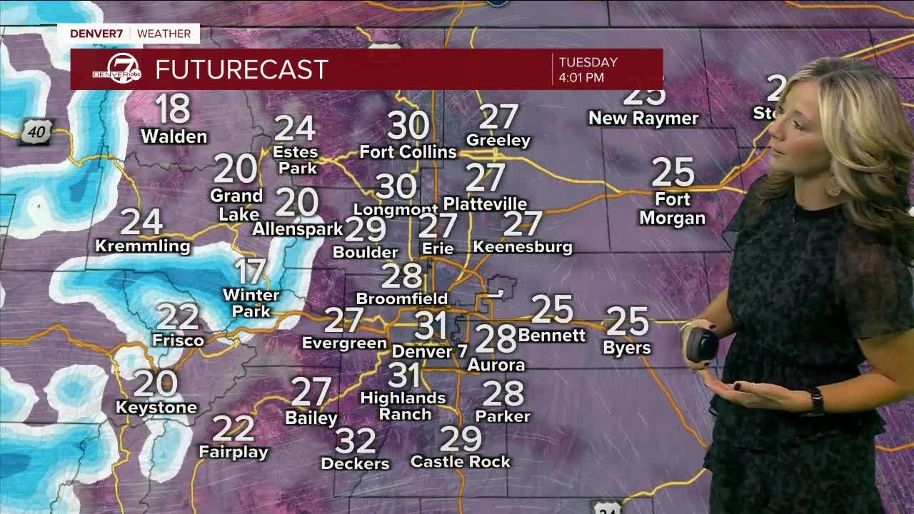 Storm now swirling out of Colorado, but slick and cold conditions remain for the Tuesday morning commute