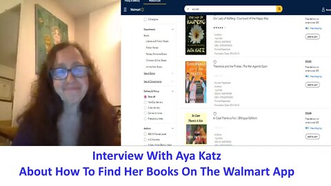 Interview With Aya Katz About How To Find Her Books On The Walmart App