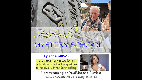 Lily Nova - Lily asked for an activation, she has the qualities to receive it. Inner Earth calling.