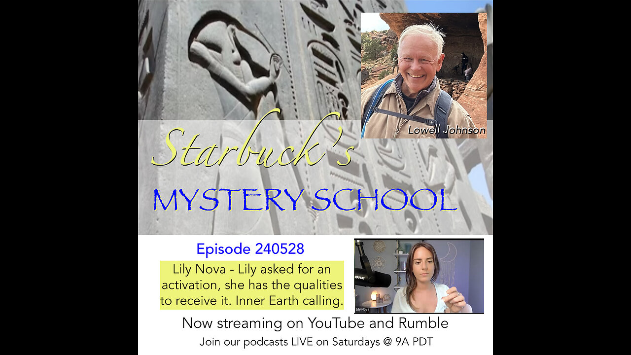 Lily Nova - Lily asked for an activation, she has the qualities to receive it. Inner Earth calling.