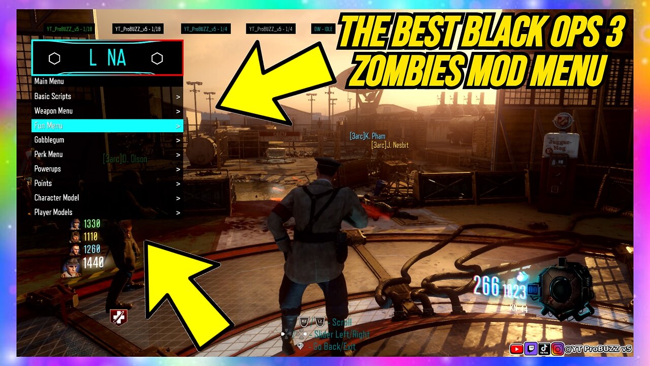 ShowCase LUNA MOD MENU BO3 v1.33 + download for PS4 Jailbrok FW: 11.00