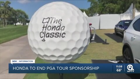 Honda ending sponsorship with annual golf tournament in Palm Beach Gardens