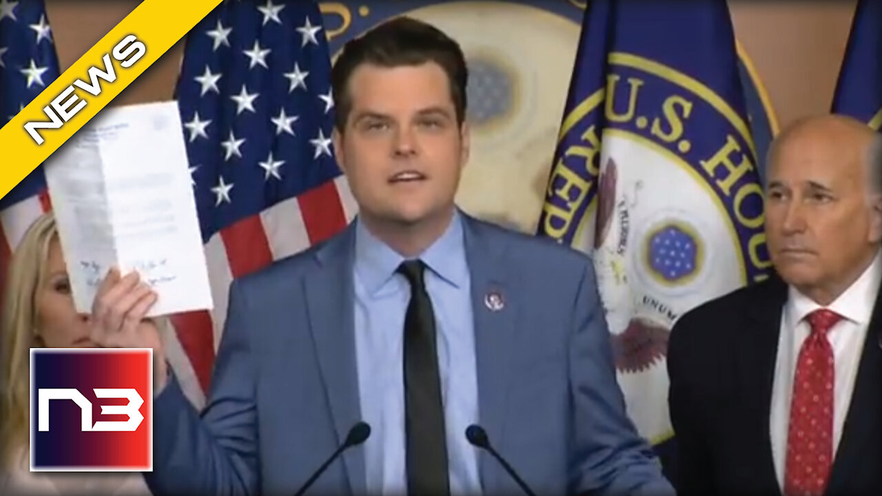 SHOTS FIRED! Matt Gaetz Tells Dems How It’s Gonna Be When GOP Takes Back Congress