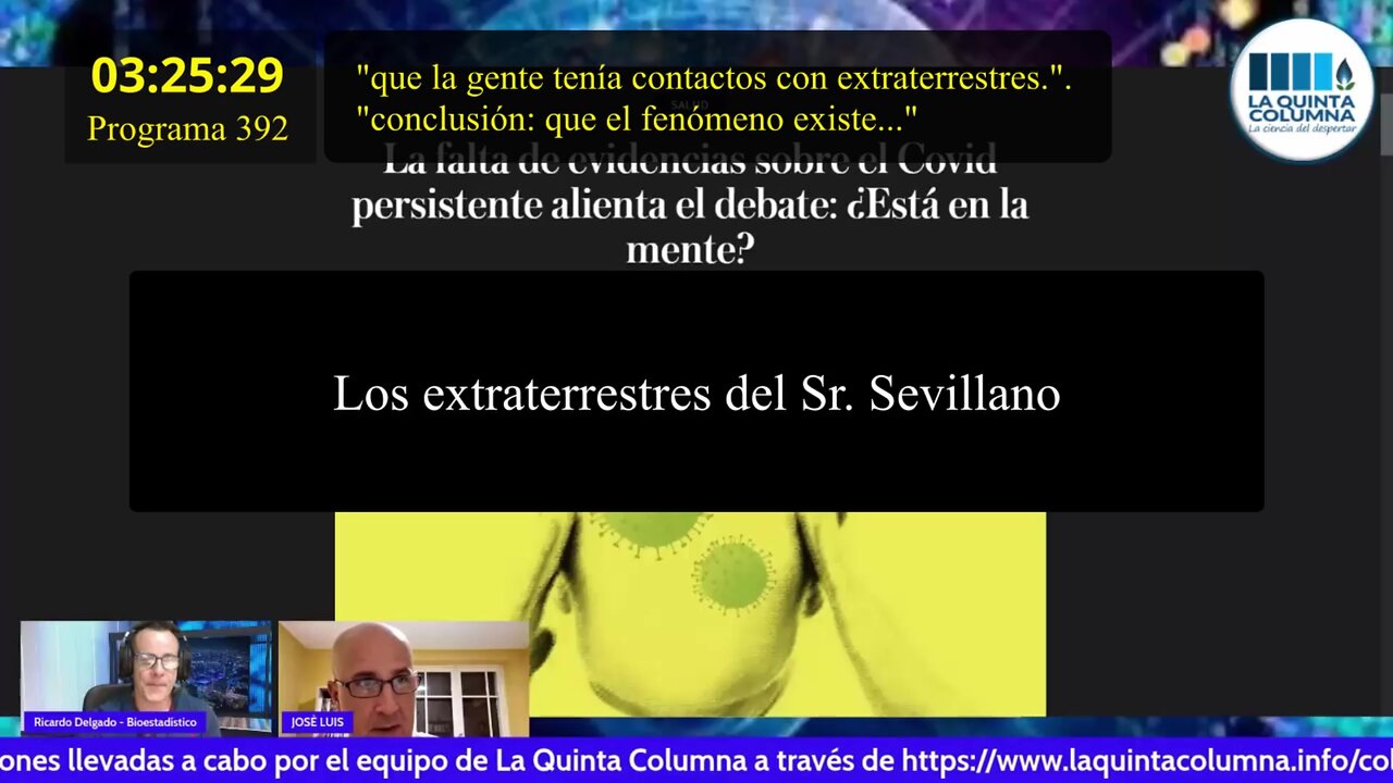 La peligrosa farsa extraterrestre que propaga el masón José Luis Sevillano (Programa 392)