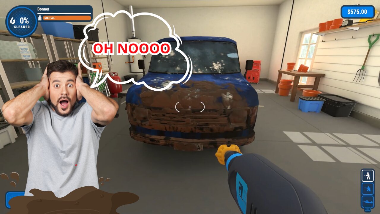 I Became a Car Wash Worker, Cleaning a Very Dirty VAN!! Powerwash #gameplay #games