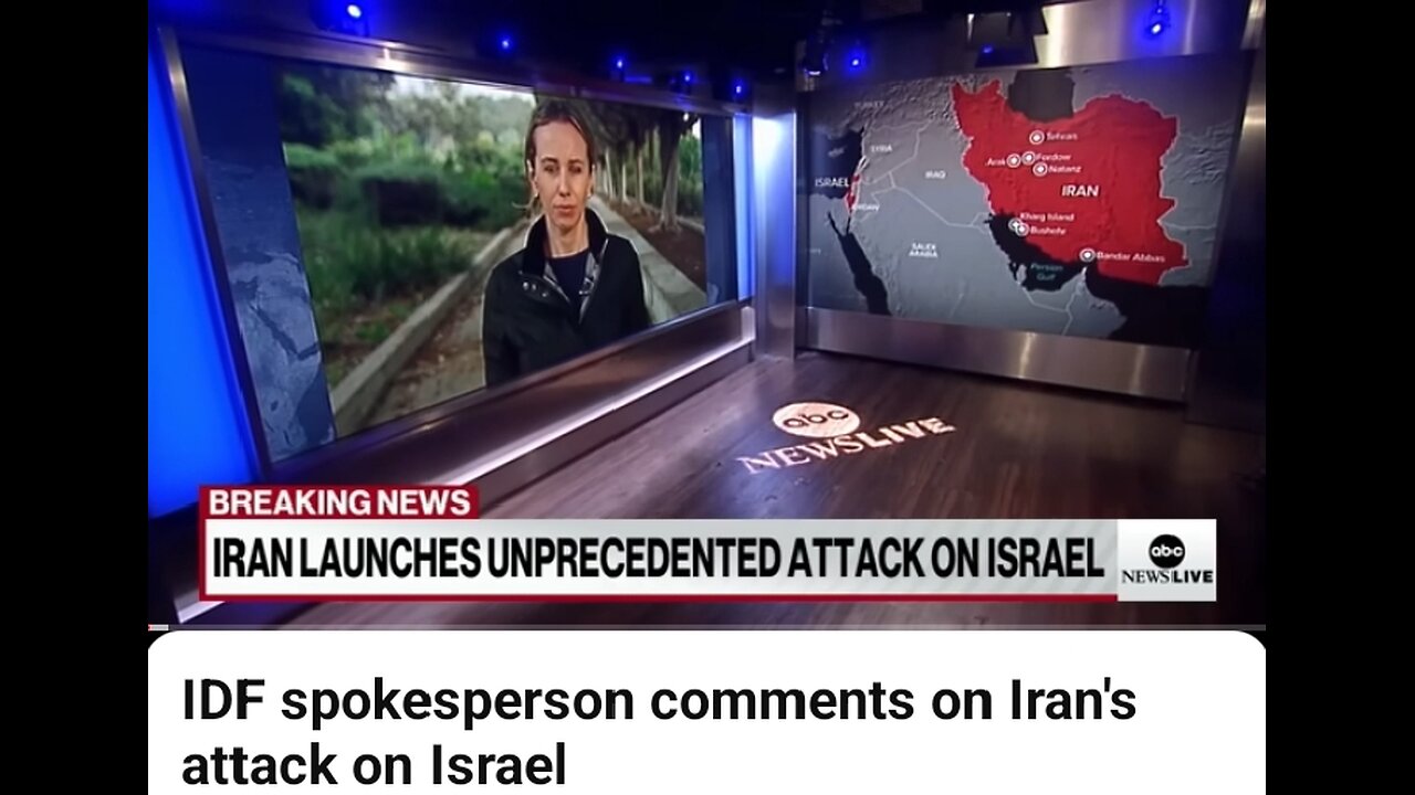 IDF spokesperson comments on Iran's attack on Israel
