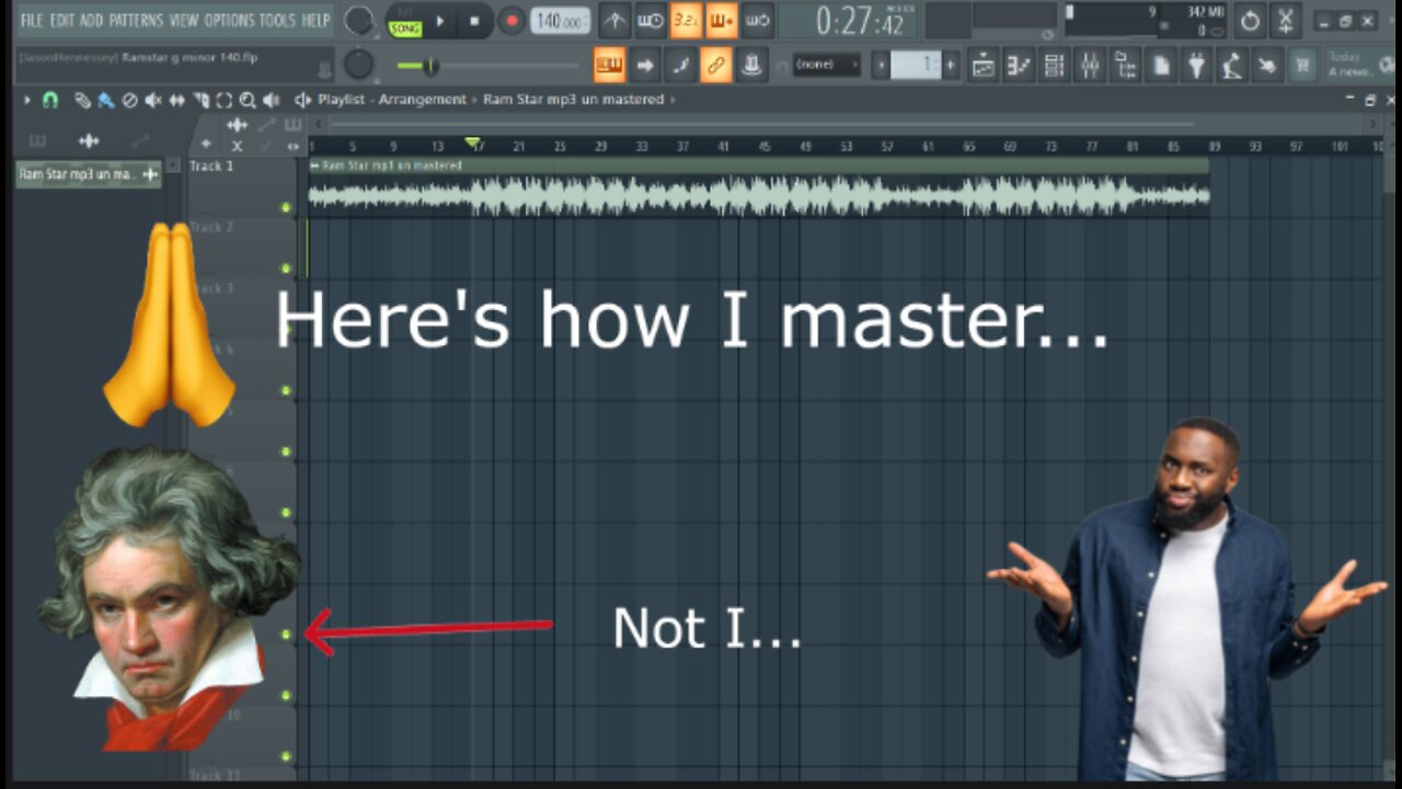 A Mastering Novice Masters an entire beat from start to finish- FL Studio Tutorial-How I Master