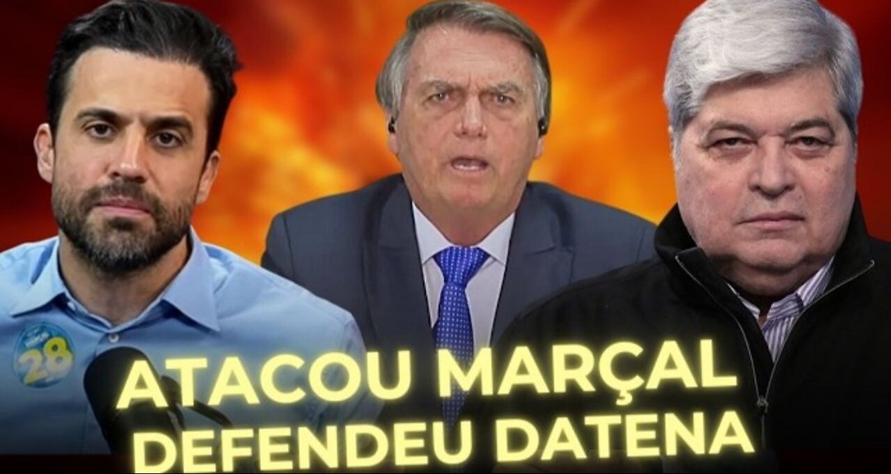 BOLSONARO ATACA MARÇAL E DEFENDE DATENA! DIZ QUE ELE ''MERECEU A CADEIRADA'' GUSTAVO GAYER / NUNES