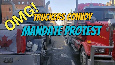Ottawa Truckers protesting