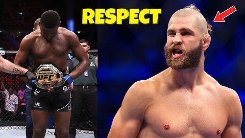 I Really Respect Jiří Procházka’s Attitude (UFC)