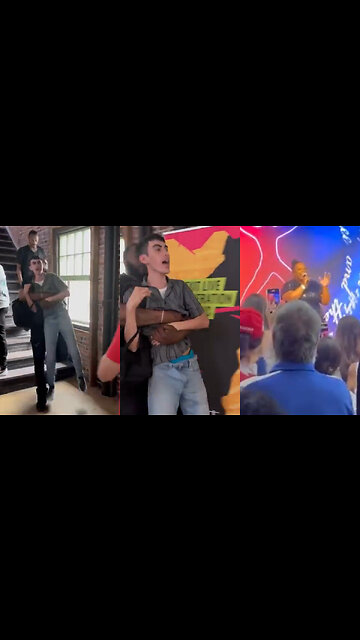 Trans Activist Tries to Disrupt Event, Gets Removed as Audience Chants 'USA!'