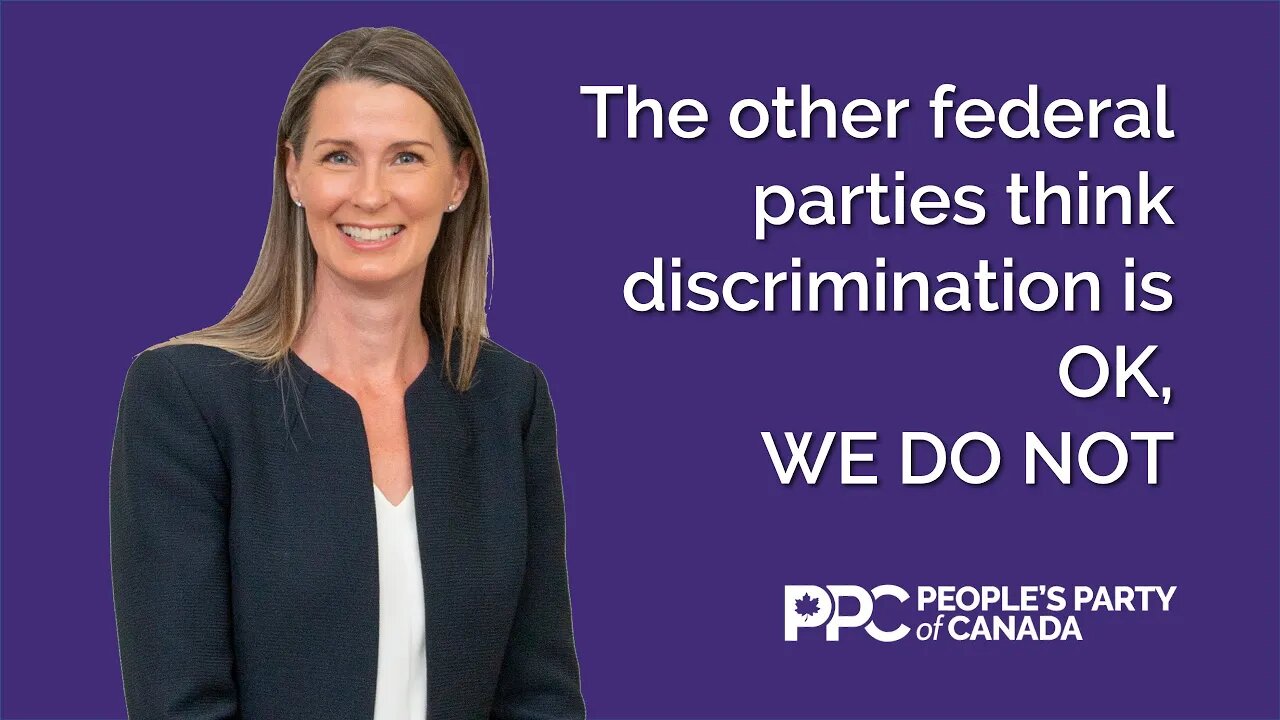 Taking a stand against O'Toole & Trudeau's Discrimination Policies