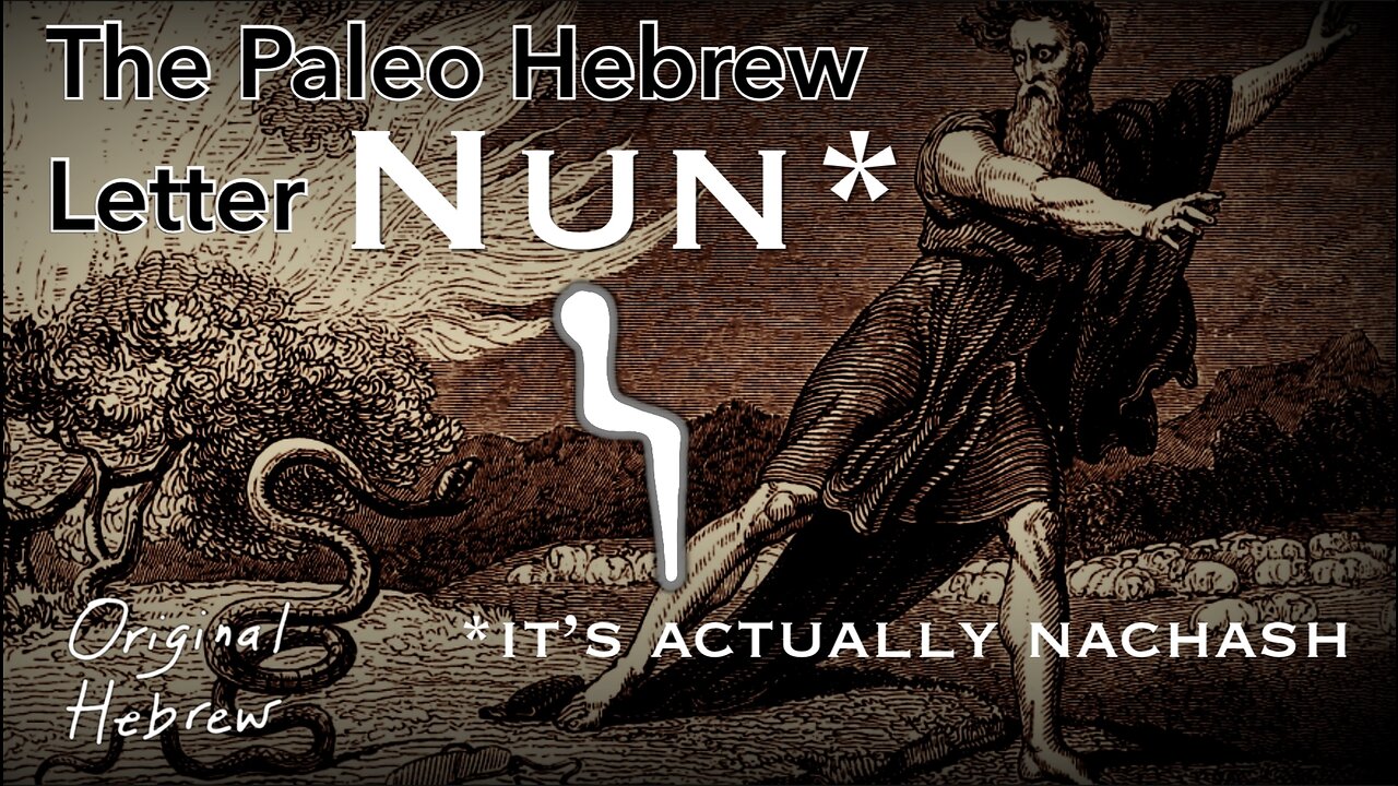 14. Nun | Paleo Hebrew Alphabet | The Bronze Serpent, a Revealing Map, Noah Finds Grace, and more