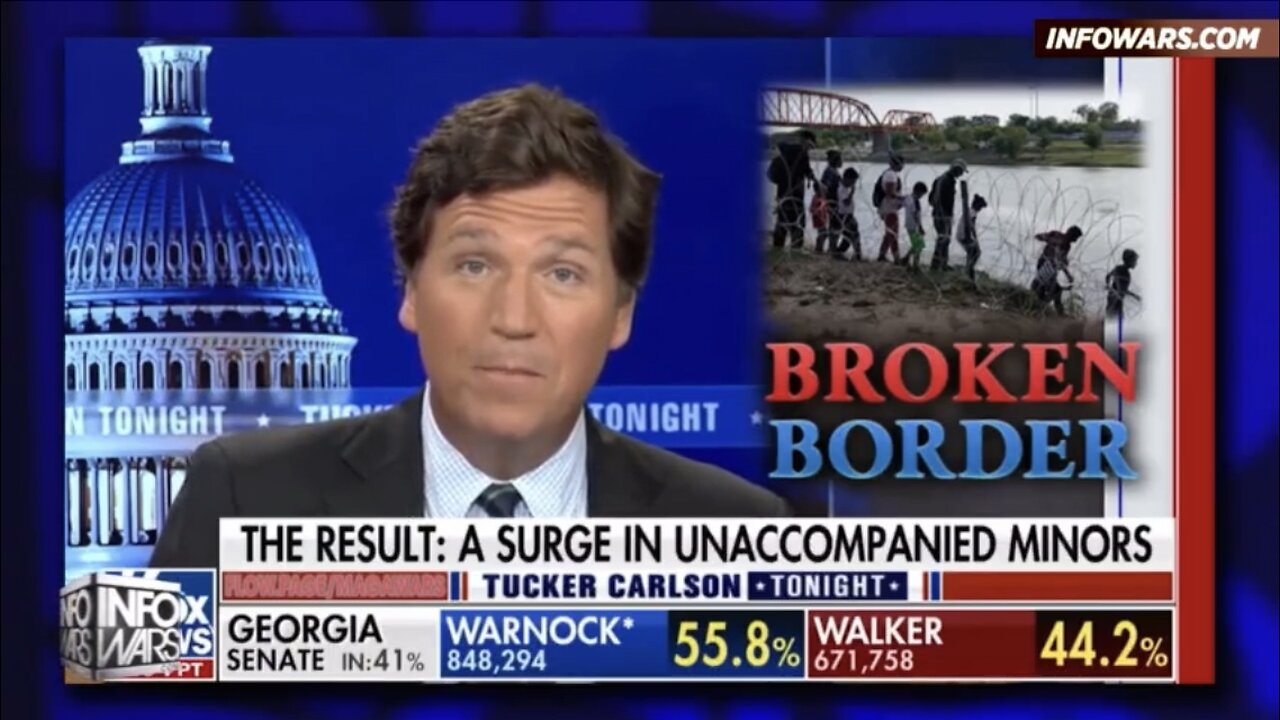 Tucker Carlson Champions InfoWars' Coverage Of Southern Border Crisis, Human/Child Sex Trafficking & The Destruction of America! We The People News, Mary