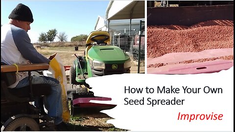 How to Make Your Own Seed Spreader, Improvise.