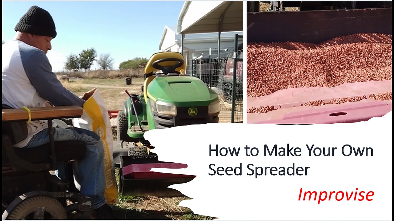 How to Make Your Own Seed Spreader, Improvise.