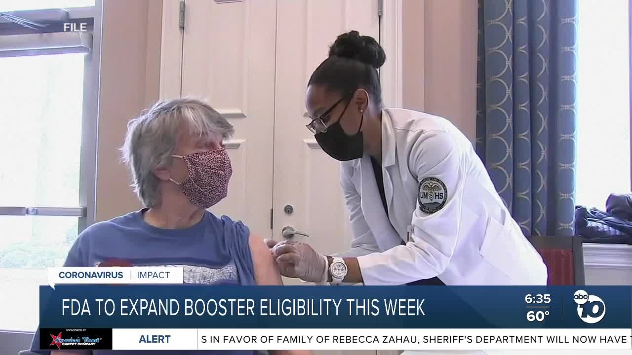 FDA to expand booster eligibility this week
